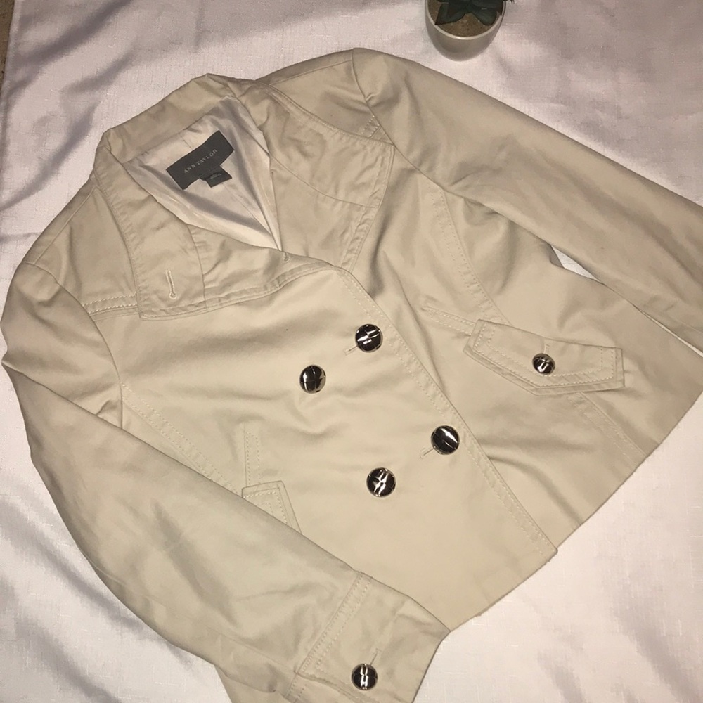 Ann Taylor Short Trench Coat